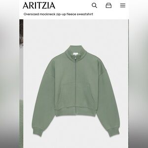 Aritzia Cozy Fleece Mega Mockneck Zip-up xs